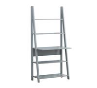 Riva Tall Ladder Desk Bookcase - Grey