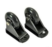 Ladder Casters with PU Wheels Offering Stability and For Easy Maneuverability for Telescopic Ladders Supporting Loads up to 330 Pounds