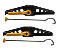 Ladder Clamps 2 Pcs for Locking Lockable Roof Bar Ladder Rack Clamps Adjustable Easy Installation Car Accessories