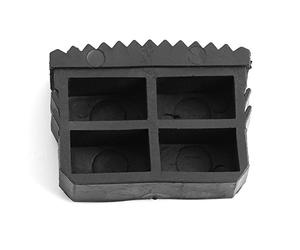 Ladder Feet, 2Pcs/Pair Rubber Non Slip Replacement Step Ladder Feet Foot Mat Cushion Sole Black for Aluminum Ladder Whose Feet Inner Size is 60 x 22mm