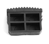 Ladder Feet, Replacement Rubber Ladder Feet 4pcs/Pair Non-slip Mat Pad Cushion Sole for Inner Feet Measures 57x21mm Aluminum Stairs Black