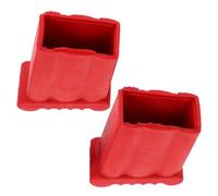 Ladder Foot Protector Red Rubber Pads 2pcs Anti-Skid