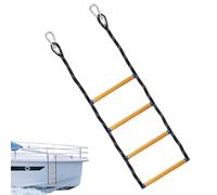 Ladder for Boat - Portable Folding Rope Climber with Sections, Marine Aids | Boarding Ladder for Yacht, Kayak, Jetty, Launching, Fishing, Pool, Lake, Rafting and Leisure Water Activi