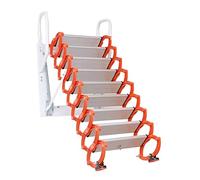Ladder Home Gardening Wall Mount Ladder Telescoping Ladders A-frame Drop-down Invisible Folding Ladder Steps Step Ladders(A 180 200cm)