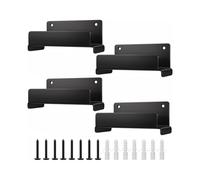 Ladder Hooks for Garage Wall, 4 Pack Heavy Duty Wall Mount Storage Hanger for Ladders, Chairs & Patio Furniture