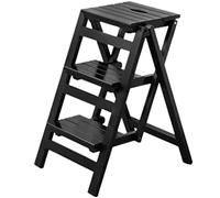 Ladder Indoor Outdoor Building Supplies Wide Pedal Folding Ladder Foldable Stool Step Ladders Heavy, 150kg/330lb(B,3 steps ladder)