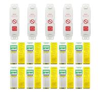 Ladder Inspection Tag,10PCS Waterproof Scaffold Inspection Record Tags and 5PCS Holders,Suitable for All Ladder Types,Protect The Safety of Indoor and Outdoor Ladders