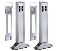 Ladder Leveler Pair for Extension Ladder, Adjustable Extension Ladder Leg Ground Leveler, with Anti-Slip Pattern Steel Pole,Ladder Levelers for Extension Ladders