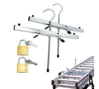 Ladder Locks for Roof Rack - Van Laddear Lock, Rack Clamp | Whole Word Roof Racck Clamp Laddr Lock, Steel Lader Holder, Easy Mount Ladder Accessory for Commercial Van, Roofe Racke Safety