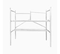 Ladder,Mobile Scaffolding Ladder, Foldable Steel Scaffold Platform with Wide Non-Slip Platform, Scaffolding Equipment for RV Cleaning High Painting Walls, Drywall, Decorating (Size : H:12