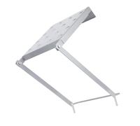 Ladder Mounted Tool Shelf Stand Adjustable Storage Platform Anti Slip Design Heavy Duty Steel Holds 400lbs Retractable Ladder Storage