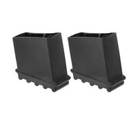 Ladder Non-Slip Feet Mat Rubber Black 2pcs Replacement Pads