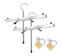 Ladder Roof Rack Clamp 2Pack Heavy Duty Ladder Clamps 44.5x39.5x22cm Roof Rack Clamp Lock Van Universal Roof Rack Clamps Lockable Safe Ladders, with 2 Free Padlocks,Lockable Safe Ladders Universal