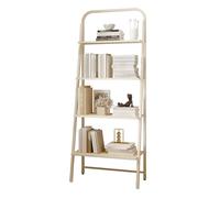 Ladder Shelf 4-Tier Ladder Shelf, Bookshelf, Storage Rack, Bookcase with Steel Frame for Home Office, Living Room, Bedroom, Kitchen