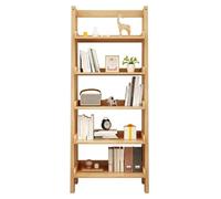 Ladder Shelf 5 Tier Wooden Ladder Shelf 43.31 in Bookcase Storage Shelves Rack Unit for Office and Home