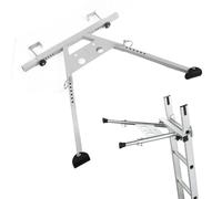 Ladder Stabilizer, Adjustable 380lb Load Capacity Roof Ladder Standoff with Non Slip Rubber Bottom Pad, Heavy Duty Ladder Stabilizer for Roof Gutters