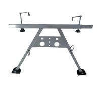 Ladder Stabilizer for Roof - Adjustable Steel Construction, Non Slip Safety Feet | Heavy Load Bearing Base Support, Wall Gutter Mount for Folding, Extension, and Straight Ladder Use (22-29.5-inch)