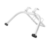 Ladder Stabilizer Heavy Duty Adjustable Steel Ladder Roof Hook Standoff for Secure Climbing Painting Gutter Cleaning Roof Work 150KG Capacity 430x410x90mm (Silver Grey)