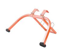Ladder Stabilizer Heavy Duty Adjustable Steel Ladder Roof Hook Standoff for Secure Climbing Painting Gutter Cleaning Roof Work 150KG Capacity 430x410x90mm (Silver Grey) (Orange)
