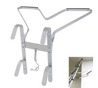 Ladder Standoff Universal V Shape for Downpipe/Corner/Trees Circular Anti Slip Protection Safety Stand-off Portable Suitable for Telescopic Extension Multi-Purpose Ladder Accessory