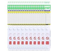 Ladder Tags - 10 Holders and 20 Ladder Inspection Tag Inserts, Weatherproof Safety Inspection Record Kit, Accident Prevention Tag Replacement Inserts Fits All Ladder Types & Other Equipment
