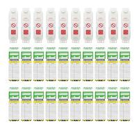 Ladder Tags,Contains 30 Pieces 10 Holders and 20 Ladder Inspection Tag Inserts Waterproof Ladder Inspection Tags Inspection Record Kit Fits All Ladder Types Protect for Indoor & Outdoor (10)