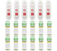 Ladder Tags,Includes 18 Pieces 6 Holders and 12 Ladder Inspection Tag Inserts Waterproof Ladder Inspection Tags Inspection Record Kit Fits All Ladder Types Protect for Indoor & Outdoor (6)