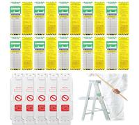 Ladder Tags,Includes 5 Holders and 10 Ladder Inspection Tag Inserts Waterproof Ladder Inspection Tags Inspection Record Kit Fits All Ladder Types Protect Ladder Safety for Indoor Outdoor