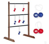 Ladder Toss® | Wooden Toss Game for Adults | 1 Ladder + 6 Bolas + 1 Protective Carry Bag | Throwing Game | Outdoor Garden Game | Golf Balls | OriginalCorner®