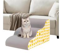 Ladder - Velvet Sponge Standard Size | Anti-Slip Ladders Lightweight Dog Stairs | Comfortable Steps For Small Dogs Cats To Climb Beds Couches And Daily Use