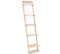 Vidaxl Ladder Wall Shelf Cedar Wood 41.5X30X176 Cm