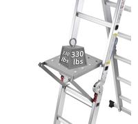 Ladder Work Platform System,Anti-Slip Extension Ladder Tool, Ladder Work Stand Holds 330 Pound