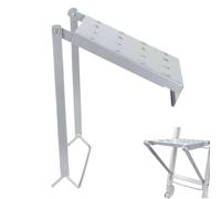 Ladder Work Stand - Ladder Accessory Working Tray - High-Altitude Tasks Stainless Steel Extension Attachment for Kitchen Library Electricians Painters Mechanics
