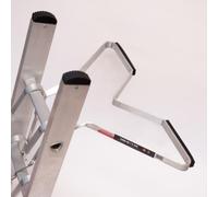 Laddermat Ladder V Shape Stand Off Universal Ladder Standoff Ladder Accessory Aluminum Stabiliser Rubber Bumper Helps Stop Your Ladders Slipping Sideways | Ladder Stay (Standard V-Type)