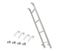 Ladders,Twin Loft Bed Ladder Replacement with 4 Hooks and Screw Kits,Bed Ladder for Apartment Dormitory & Tiny House, Easy to Install/White/2M/47 inch