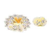 Laddu Gopal Dress with Mukut Bal Krishna ji Kanha ji God Vastra-Cream (6")