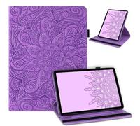 laddutoi Case for Samsung Galaxy Tab A 10.5 2018 SM-T590/T595, Flip Cover 360° Rotatable Stand, PU Leather Tablet Cover Protective Case for Samsung Galaxy Tab A 10.5 2018, Purple