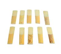 LADE Eb Clarinet Reeds Strength 2-10Pcs in Box Wood Color, Professional Grade for Senior Clarinet Players, Consistent Sound Production, Suitable for Various Playing Scenarios