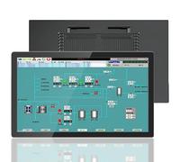 LADECNERHT Capacitive Multi-Touchscreen Industrial Embedded Win-10 PC Monitor, IP65 Screen with 10 Points Touch Display, Windows 10 17inch-i5-4200U(4GRAM+128GSSD)