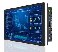 LADECNERHT Industrial Embedded Panel PC,10 Point Capacitive Industrial Touch Screen Panel Computer,IP65 All-in-One Computer, Windows 10, for Kiosk,Factory 27inch-i5-8250U(8GRAM+256GSSD)