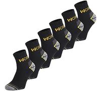 Ladeheid 6 12 Pack Work Socks AT009 (Dark Grey (6 Pack), 5.5-8)