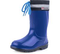 Ladeheid Children´s Rubber Wellington Boots with Top LA-972 (Blue/Black, EU 33 = UK 1)