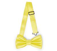Ladeheid Children's Boys Bow Tie - Pre-Tied Adjustable Band, Shiny Design, Ideal for Wedding, Birthday, School - Durable and Stylish Size 10 cm x 5 cm BKS, yellow, 10cm x 5cm