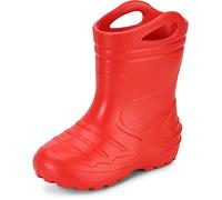 Ladeheid Children's EVA Extra Light Wellington Boots Rainy Wellies Rain Boots KL051-S (Red, UK 6 UK Child = DE 23 EU)