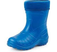 Ladeheid Children's Girl's Boy's EVA Extra Light Wellington Boots Rainy Wellies Rain Boots KL050 (Blue, 1 UK)