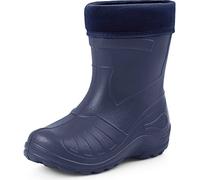 Ladeheid Children's Girl's Boy's EVA Extra Light Wellington Boots Rainy Wellies Rain Boots KL050 (Dark Blue, 1 UK)