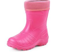 Ladeheid Children's Girl's Boy's EVA Extra Light Wellington Boots Rainy Wellies Rain Boots KL050 (Pink, 11 UK Child)
