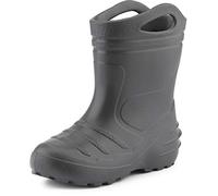 Ladeheid Children's Girl's Boy's EVA Extra Light Wellington Boots Rainy Wellies Rain Boots KL051 (Graphite, 11 UK Child)