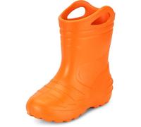Ladeheid Children's Girl's Boy's EVA Extra Light Wellington Boots Rainy Wellies Rain Boots KL051 (Orange, 7 UK Child)