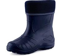 Ladeheid Children's Girl's Boy's EVA Extra Light Wellington Boots Rainy Wellies Rain Boots KL058 (Dark Blue, 9 UK Child)